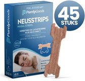 PurelyGoods® Neusstrips - 45 stuks Anti Snurk Neuspleisters - Neusspreider - Huidvriendelijk - Bruin - Goede Nachtrust - Ideaal bij Verkoudheid en Sporten