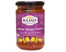 Rajah Kashmir Mango Chutney (3 x 340 g) Indiase natuurlijke kom, ideaal voor curry's, kaas, gegrild en meer Glutenvrij met Kajal Sticker