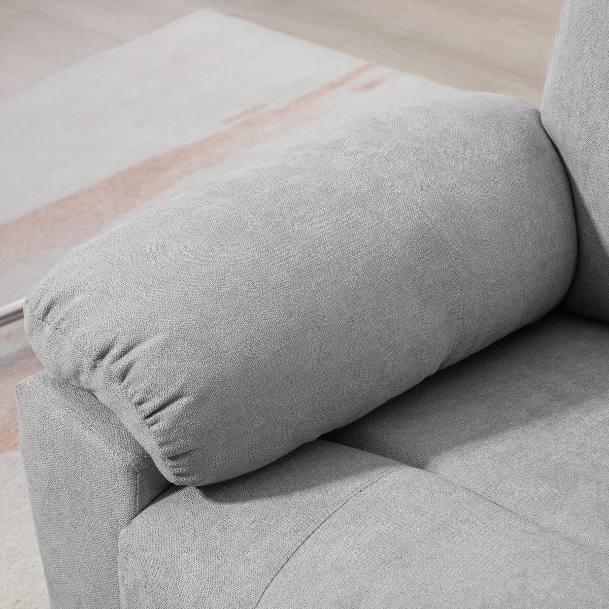 Afbeelding 2 van HOMCOM Massagestoel met Elektrische Optilhulp Lichtgrijs