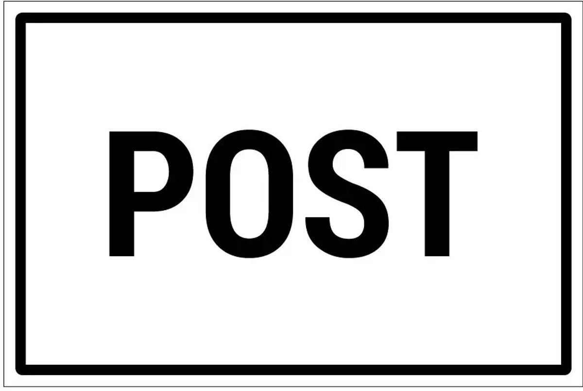 Post sticker | 18 x 12 cm