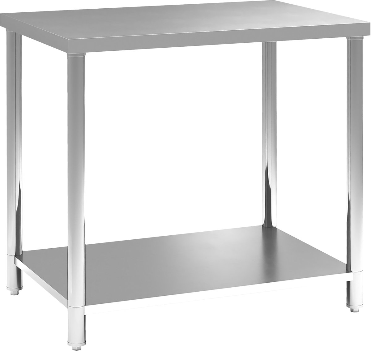 HOMCOM-Werkbank-90x60x86cm-RVS-Zilver