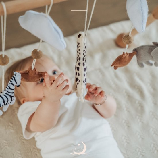 Wavy Dreams - Baby Gym Safari Friends - Hout & Vilt - Vanaf 0 jaar van Wavy Dreams — afbeelding 2