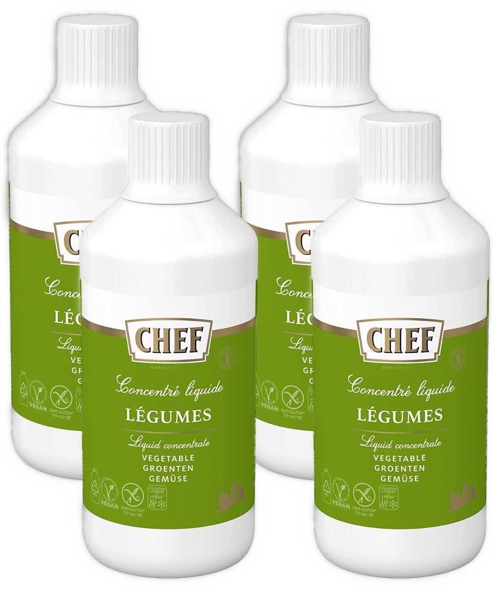 CHEF Vloeibaar Concentraat op Basis van Groenten (4 x 1L)