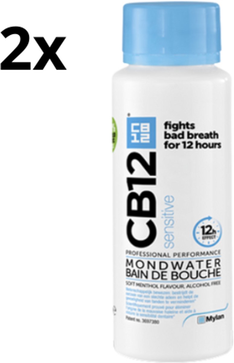CB12 Mondwater Sensitive - 2 x 250 ml - Voordeelverpakking