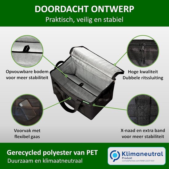 HELDENWERK Grote koeltas, 40 liter, opvouwbaar, koelbox tot 12 uur koelvermogen, lekvrij en waterdicht, thermotas, picknicktas, lunchtas, isoleertas met 7 vakken, versterkte bodem HELDENWERK Grote koeltas, 40 liter, opvouwbaar, koelbox tot 12 uur koelvermogen, lekvrij en waterdicht, thermotas, picknicktas, lunchtas, isoleertas met 7 vakken, versterkte bodem