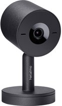 Netatmo Slimme Beveiligingscamera Binnen - Bewakingscamera 2K - Gezichtsherkenning - Bewegingsdetectie - Nachtzicht - Werkt met Google Home & Apple HomeKit - Geen Abonnement - Zwart
