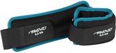 Avento Poignet / Cheville Poids Néoprène - 2x 0,5 kg - Zwart/ Blauw