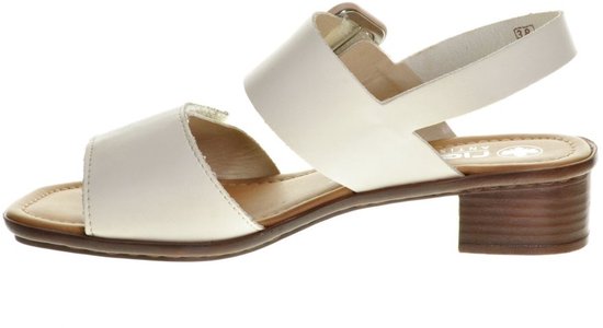 Sandales pour femmes Rieker en cuir Wit, taille 39