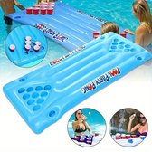 Beerpong Luchtbed Zwembad - Bier Pong zwembad - Waterspellen - Zwembad speelgoed - Opblaasbaar - Drankspelletje - Red Cups
