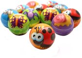 Stressbal Soft Density – 7 cm – Sensomotorische Stimulatie – Anti Stress - Insecten – 3 Stuks