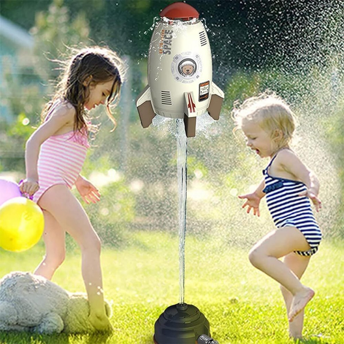 Jojoy - Raket Sproeier - Waterraket - Water Raket Speelgoed - Buitenspeelgoed - (28x16cm) - FUNLUNCHER — cadeau in Spellen & Speelgoed - foto 6