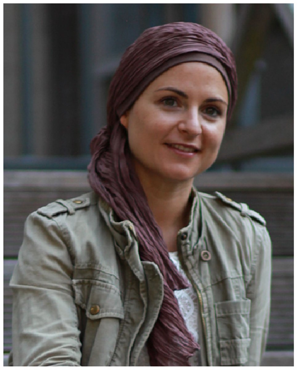 Lookhatme- chemo hoofddoek - New Delhi Brown - chemomuts katoen
