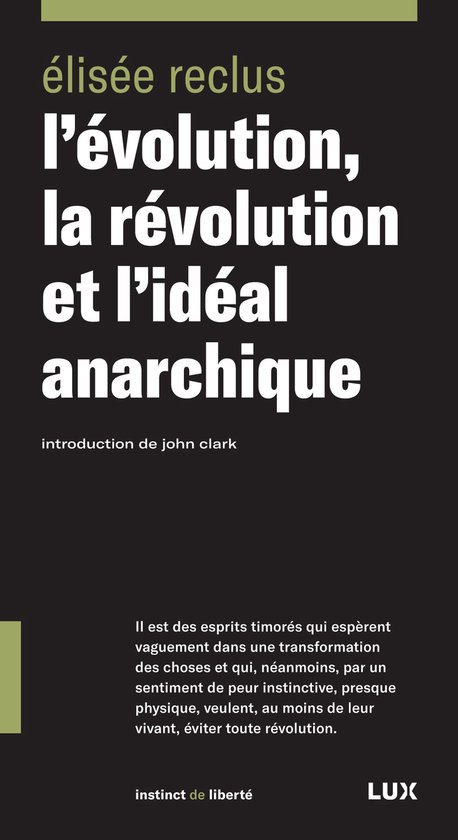 L'évolution, la révolution et l'idéal anarchique - cover