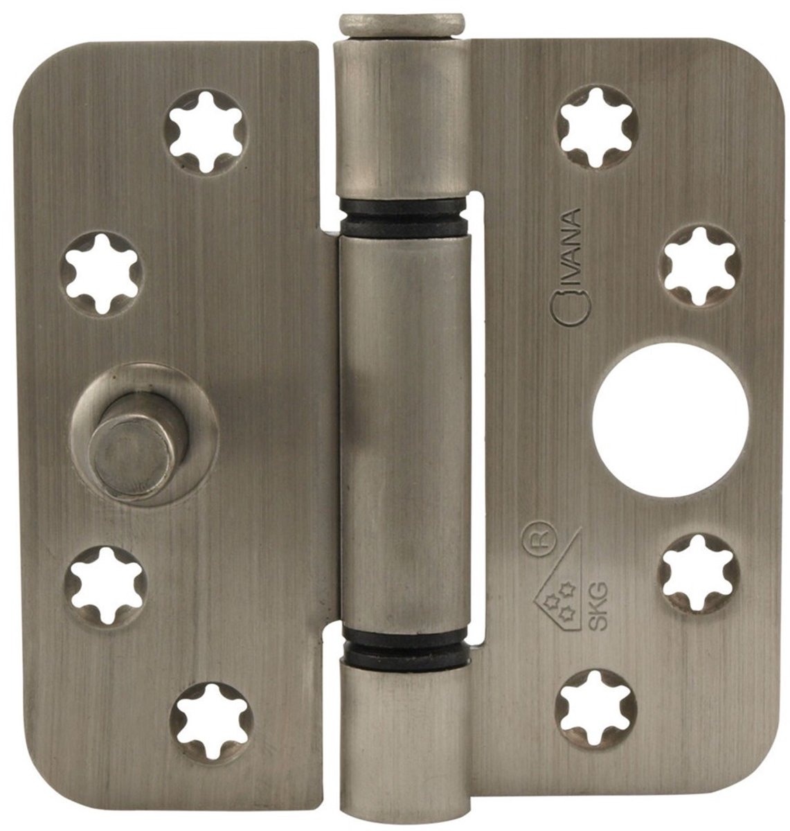 Ivana Veiligheidsscharnier - Top 140 - 89x89mm - SKG**** - RVS - 3-Knoops - Gezet - Los Gestort - Voordeelverpakking - Per 50st