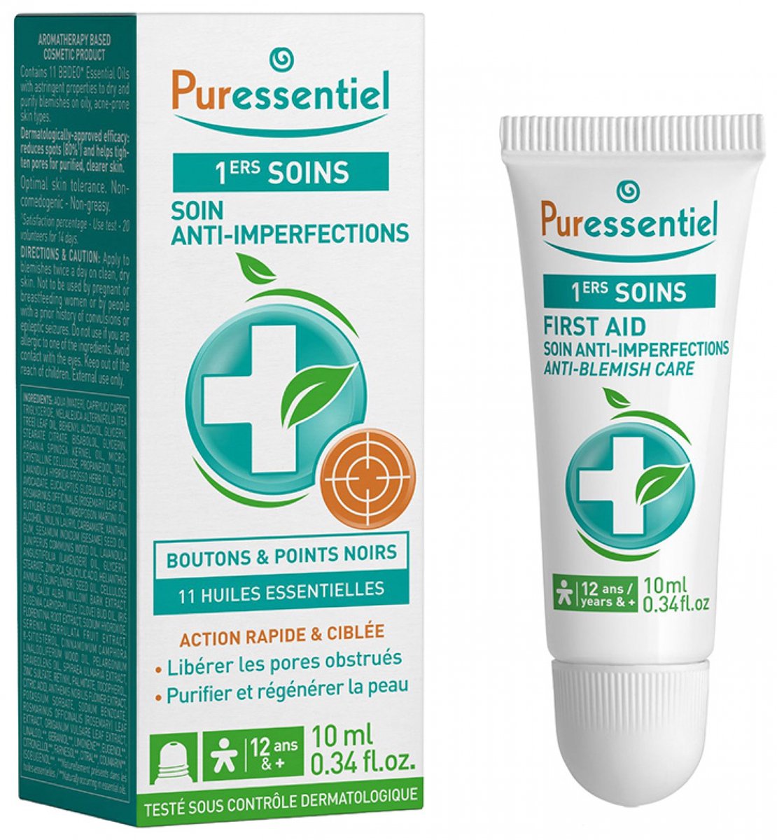 Goedkoopste Puressentiel SOS Skin Anti-Imperfection Care met 11 Essentiële Oliën 10 ml