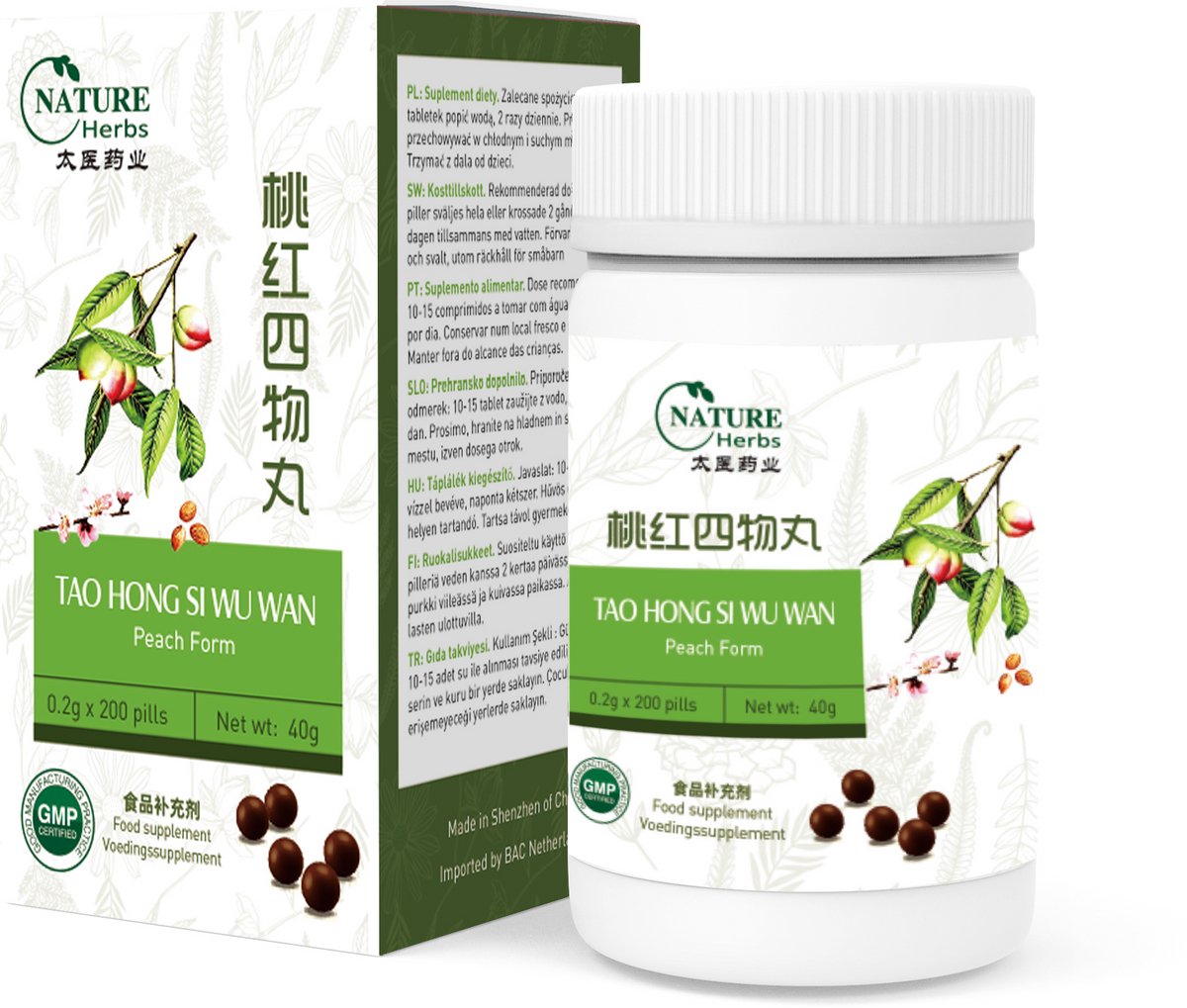 Peach Form - Tao Hong Si Wu Wan - Menstruatie pijn