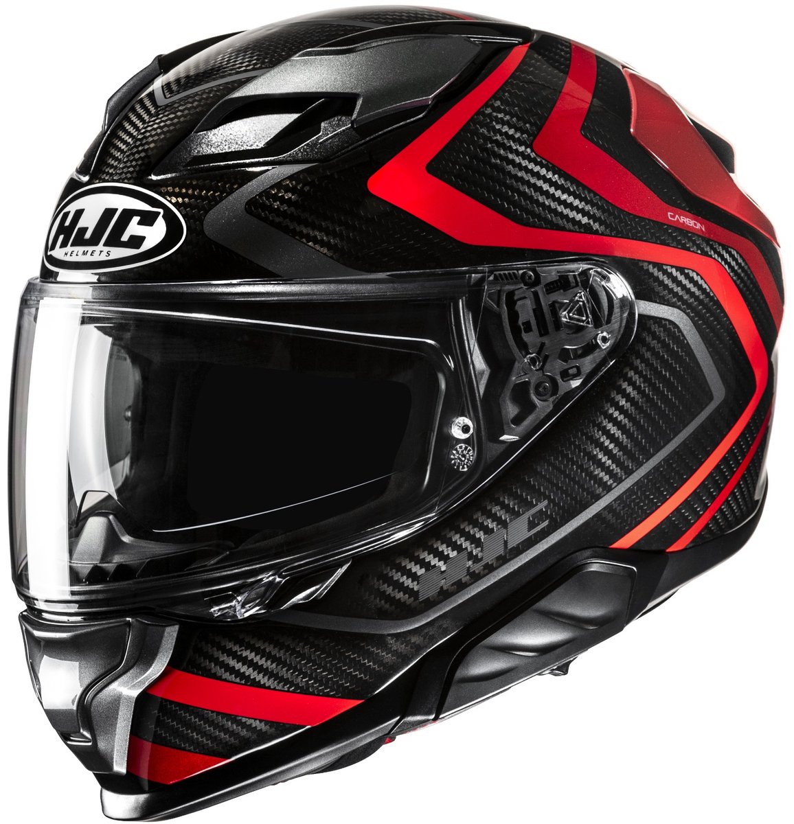 HJC F71 Carbon Nevio Zwart Rood Integraalhelm - Maat XXL - Helm