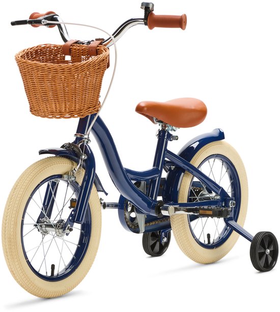 Generation Blanco 14 inch Donkerblauw - Kinderfiets met Mandje van Generation Blanco — afbeelding 2