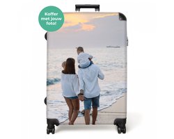 NoBoringSuitcases.com NoBoringSuitcases.com® - Koffer groot - Reiskoffer met eigen foto - Vakantie rolkoffer met 4 wielen - Grote trolley XL - Travel suitcase large - 98 - Valies