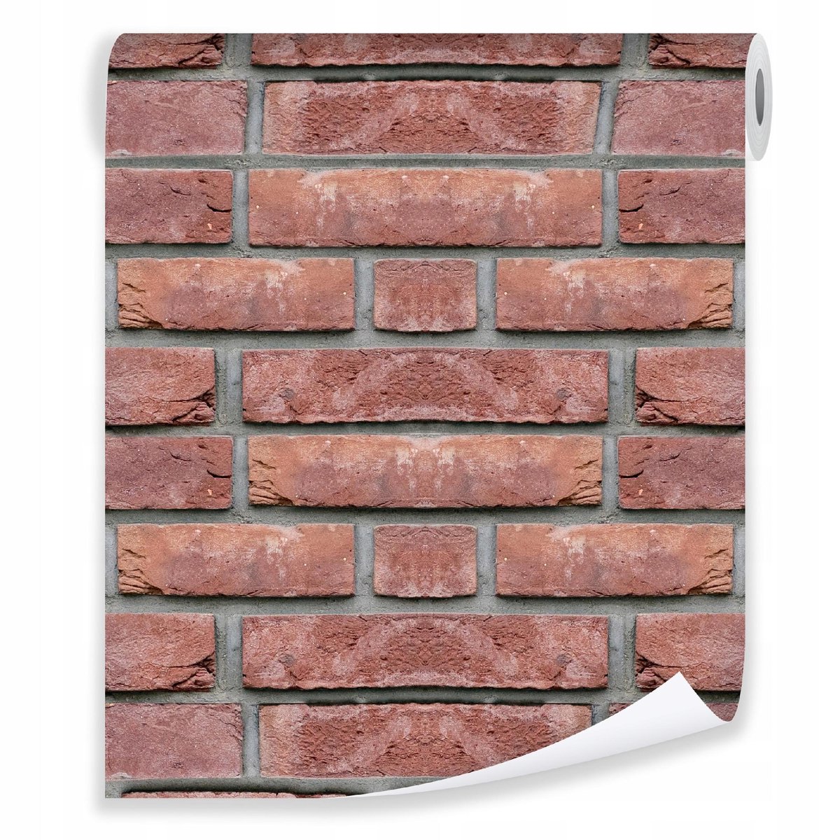 WALLARENA - Behang - Breedte 50 cm - 3D Baksteenpatroon - Geschikt voor woonkamer, slaapkamer, keuken - 10m