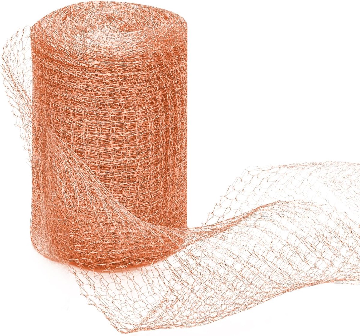 Azalia Koperrol, slakkenbescherming, 12,7 cm x 3 m, koperband tegen slakken, dubbellaags koperdraad, tuinnet, koperen net, stopper, slakkenhek, kopernet voor slakkenafweer, muizenafweer