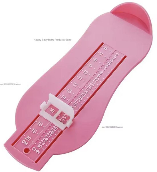 Voetmeter Schoenmaat meter Schoen maat meten Donkerroze