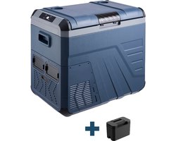 Evolar Elektrische Compressor Koelbox - 45L - Inclusief Accu - 12V en 230 volt - Coolbox - Donker Blauw