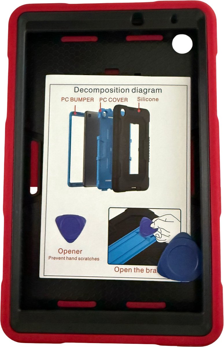 Huawei MatePad T8 rood zwart