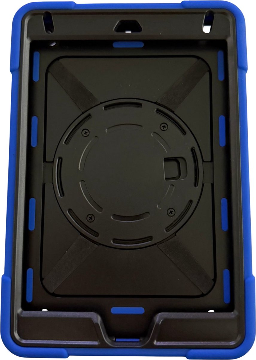 iPad mini 7.9 met stand en rotatie + halsband blauwzwart