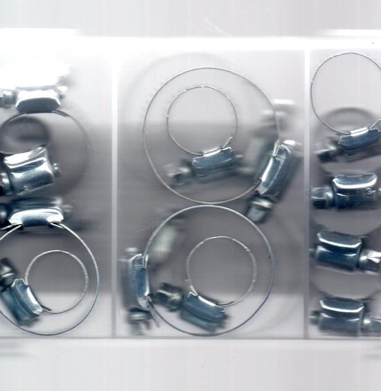 Assortiment de colliers de serrage de 26 tailles différentes réglables |  bol.com
