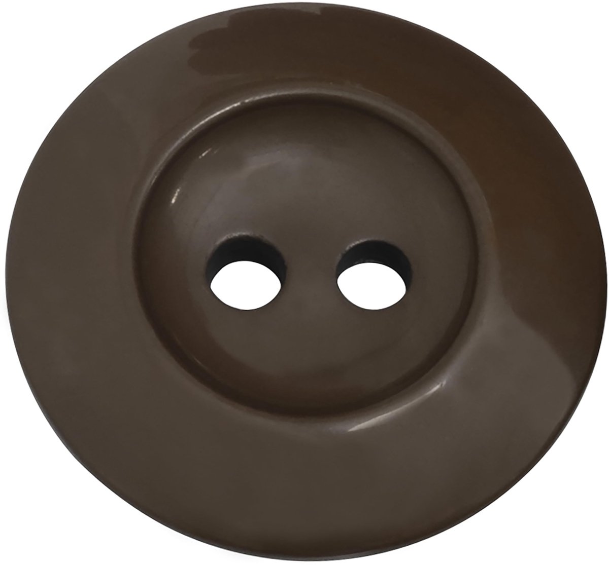 AERZETIX - C74100 - Set van 10 naaiknopen rond ∅20x3 mm met 2 gaten 32L L32 - kleur bruin - gemaakt van kunststof - opening 2 mm - fournituren naaien kleding decoratie