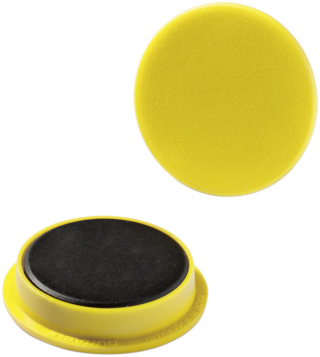 Duurzame magneten, 37 mm, 1.000 stuks, geel, 2 stuks, 470404