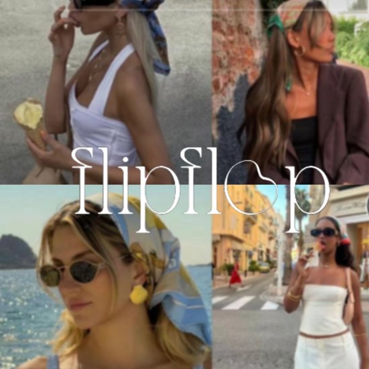Flipflop Club® Scarf Magnolia | Satijnen Hoofdsjaal | Zomer Trend | Festival Head Scarf | Bandana | Headscarf | Headband | Sjaal voor hoofd | Sjaal Haarband | Zijdezacht Sjaaltje — afbeelding 4