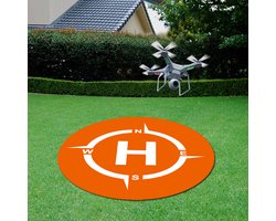 Moderne ronde drone startplatform, draagbare landingsmat Geschikt voor DJI Neo/Mini 4 Pro/Mini 4K/Holy Stone/RC quadcopter - 60 cm