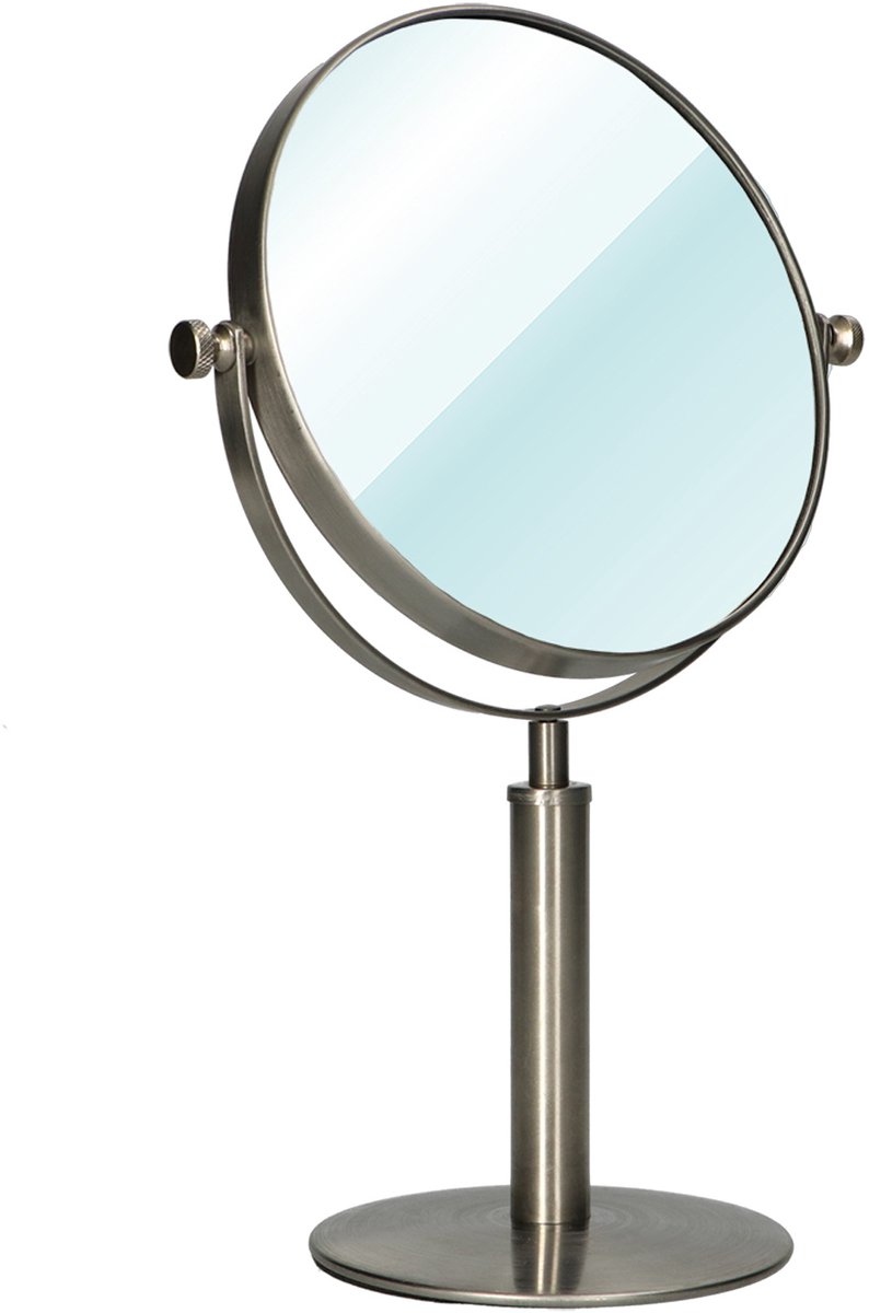Blisso Mirror on Foot 18cm 5x Magnification - Steal Grey