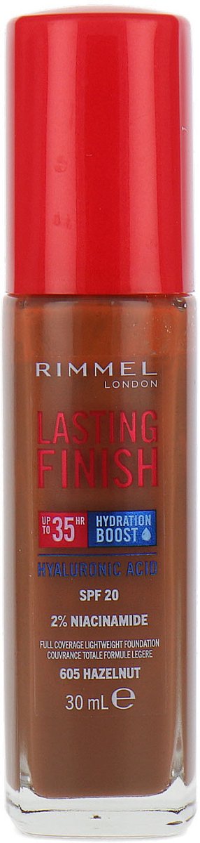 Rimmel Lasting Finish 35HR Hyaluronic Acid Foundation - 605 Hazelnut