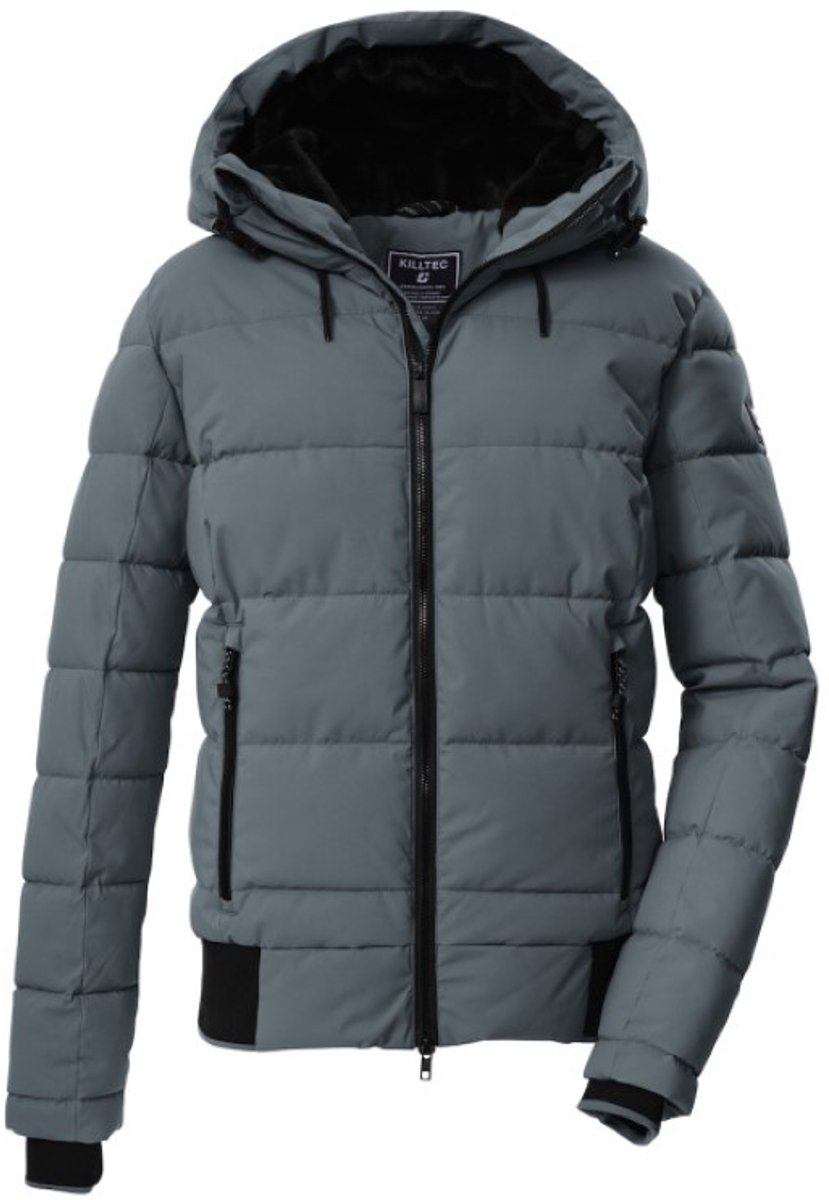 Killtec dames winterjas - padded - 43304 - blauw/grijs - maat 44