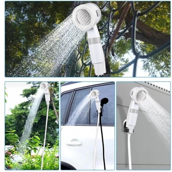 Campingdouche - buitendouche - Campingdouche - oplaadbare campingdouche - Draagbare Campingdouche - voor wandelen autowassen en het wassen van huisdieren van Camping — afbeelding 5