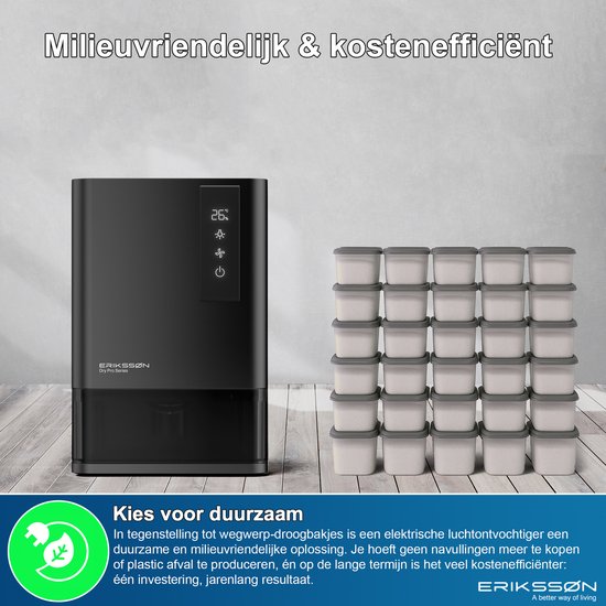 Déshumidificateur Erikssøn Série Pro - Zwart
