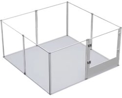 Puppyren voor binnen - Hondenren - Opvouwbaar - Hondenkooi - Hondenbox - Hondenbench - 120x120x60cm
