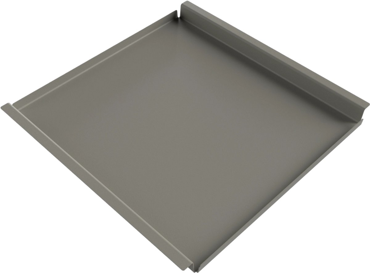 Steellish Vierkant Dienblad - Tray - Aluminium - Lichtgrijs - 70x70 cm