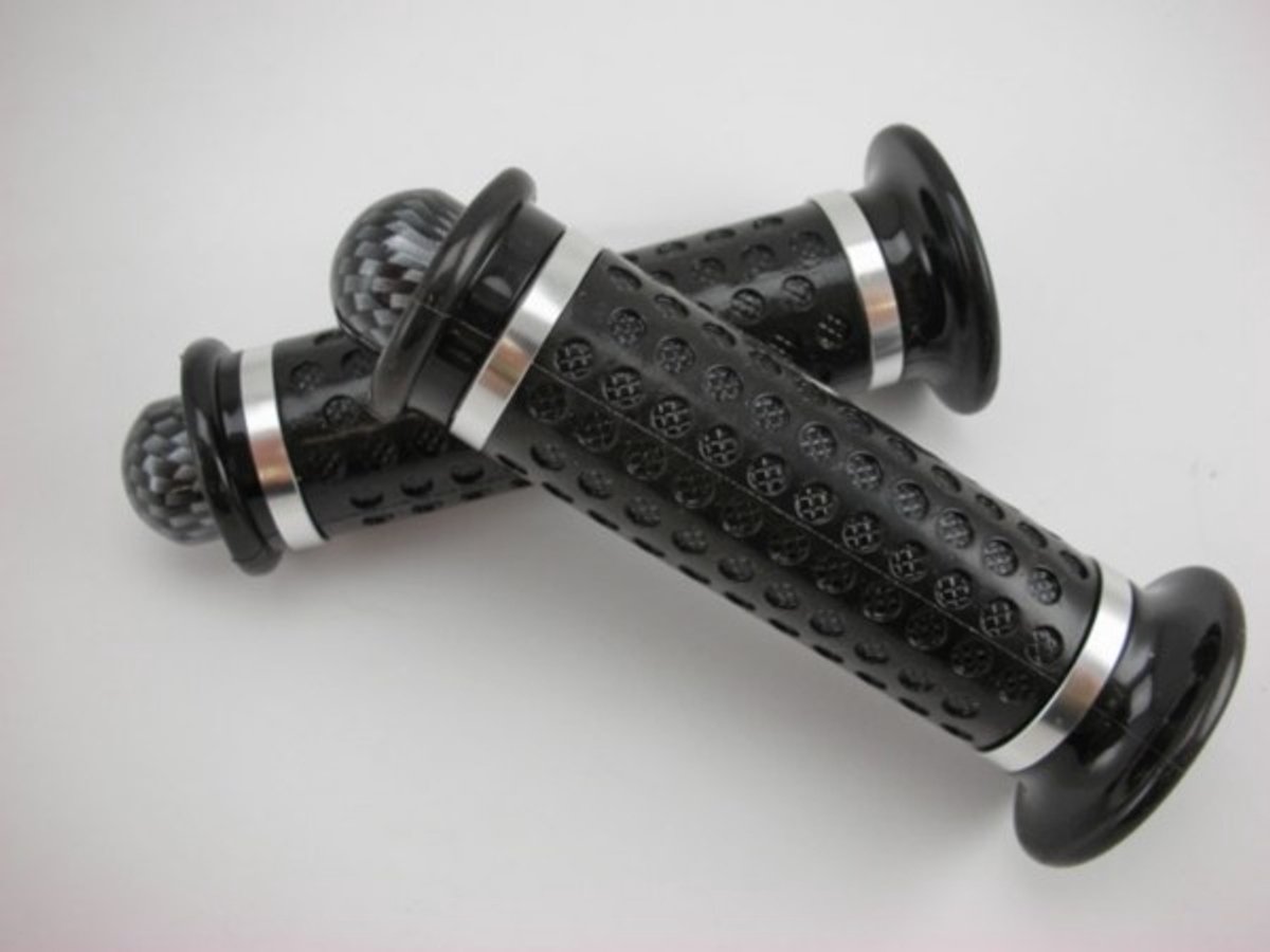 Power1 handvatset + stuurbalansgewicht universeel carbon