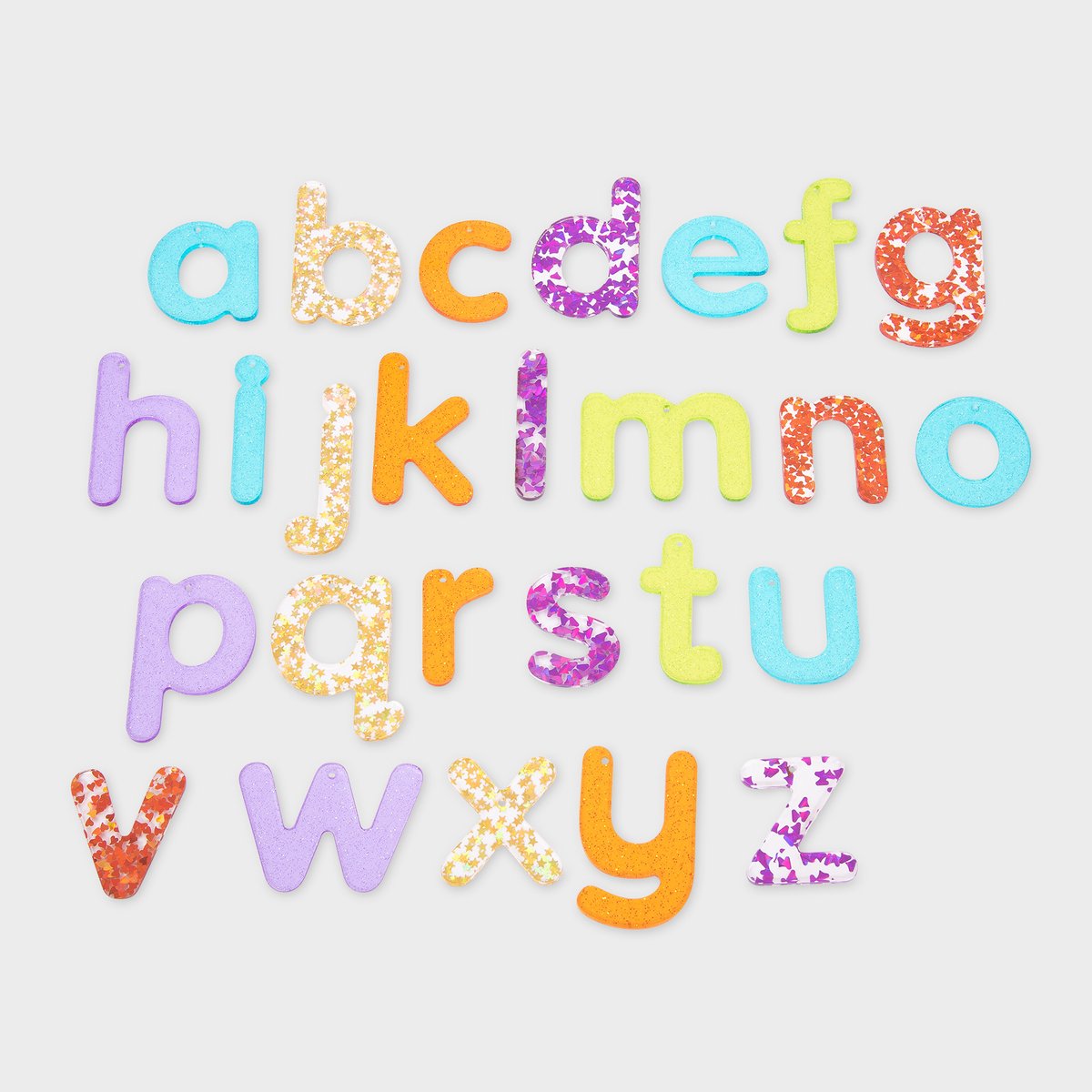 tickit® Doorschijnende Regenboog Glitterletters