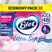 Papier toilette Edet Ultra Soft avec paille - 4 plis - 48 rouleaux