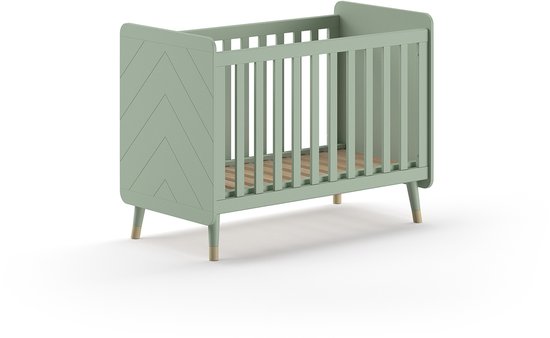 Lit Billy - 124x68x94 cm - Vert olive - Vipack - Chambre de bébé - Vert - MDF - Chambre de bébé