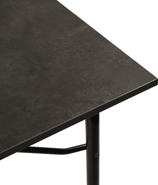Travellife Mirano Campingtafel exteriolit dark grey 120 - Extra stevig exteriolit tafelblad - Zeer stabiel lichtgewicht stalen frame - Voorzien van stabilisatievoeten van Travellife — afbeelding 3