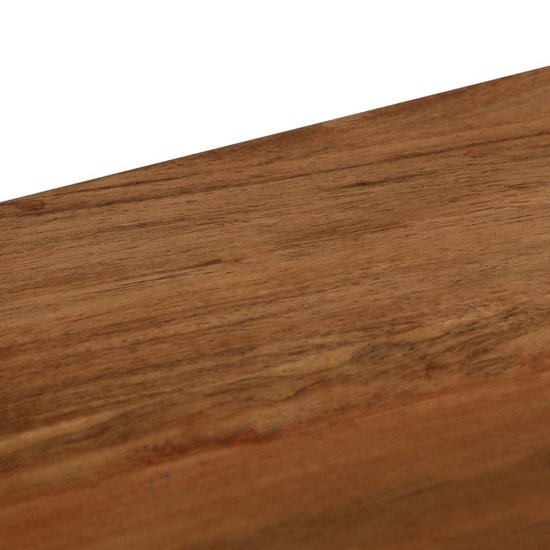 vidaXL Eetkamerbank 160x40x45 cm massief acaciahout en staal