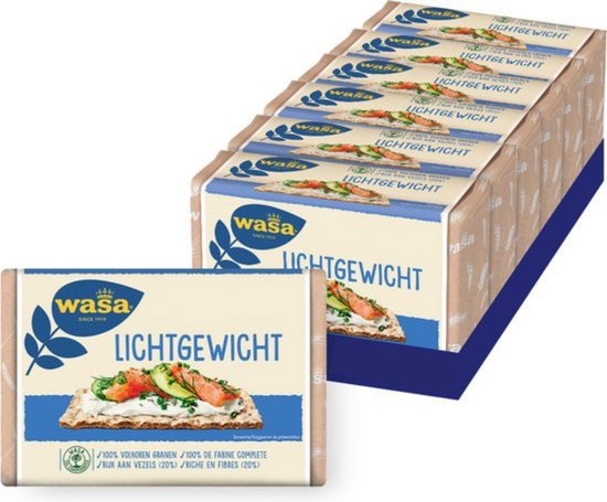 Wasa Lichtgewicht Knäckebröd - 6 x 300g