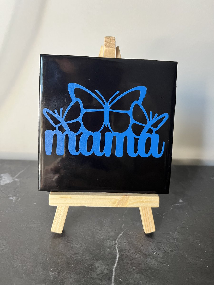Tegeltje "Mama" met Vlinders | Viva Femme | Tegeltjes met tekst
