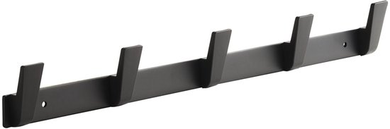 Wandmontage kapstokken Zwarte hoed en jas wandmontagerek - metalen wandkapstok for badjassen, tassen, sleutels en handdoeken - badkamer handdoekhanger organisator Hoedenrek Jassenhaken(Size:XL